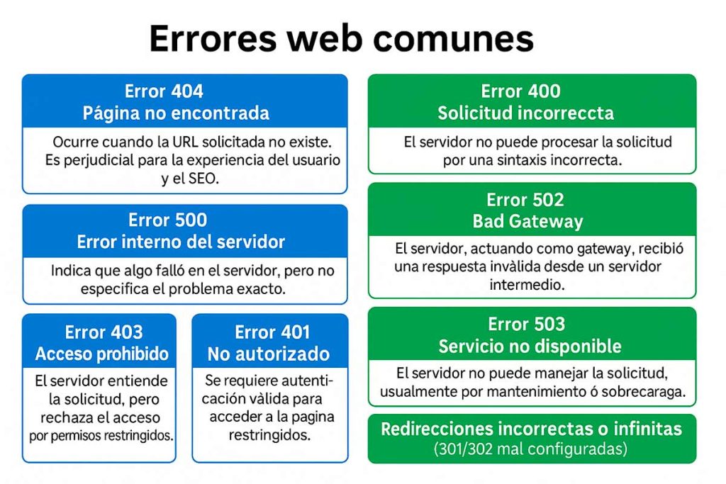 Errores web